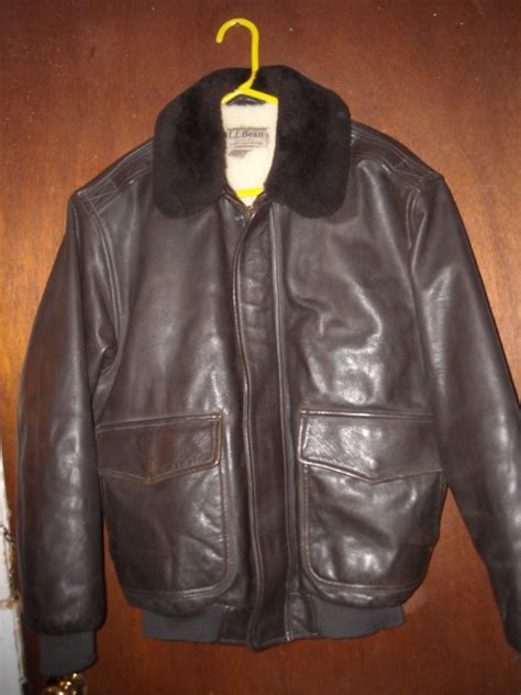 ll bean flying tiger leather jacket